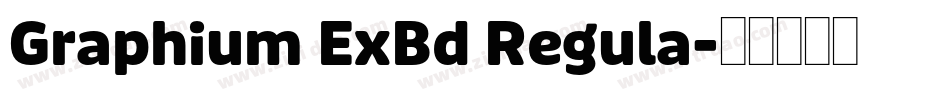 Graphium ExBd Regula字体转换